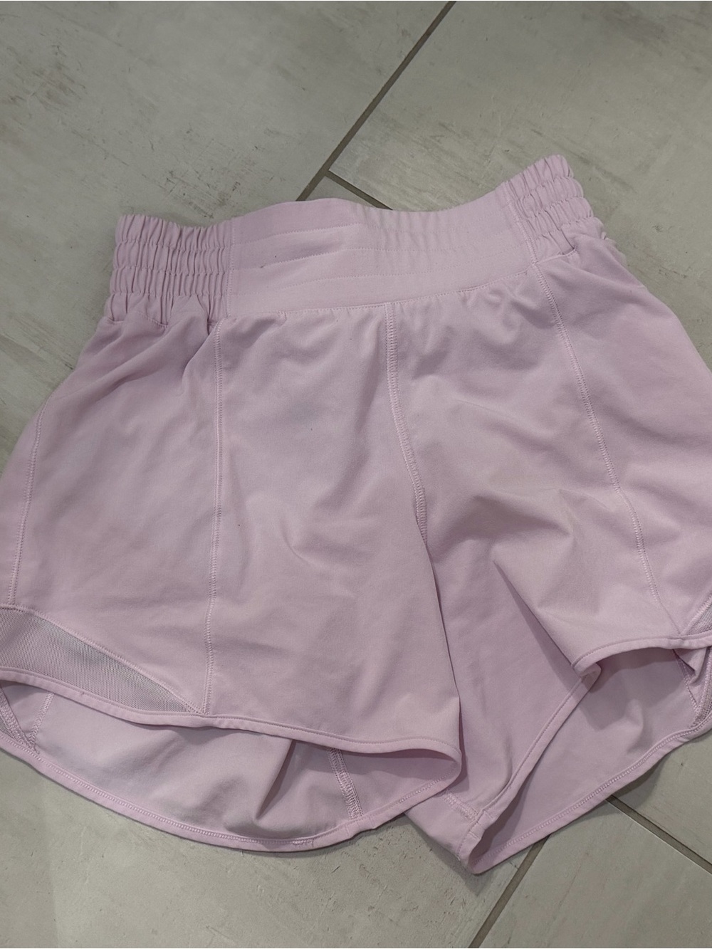 lululemon athletica track that Light Pink shorts